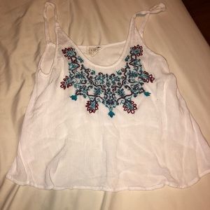 La hearts crop top